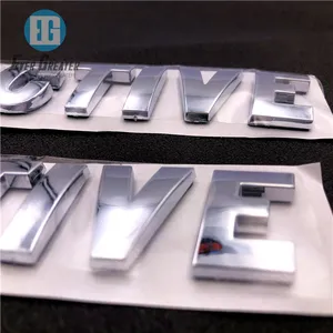 방수 자동차 금속 3D 로고 자동 편지 엠블럼 자동차 편지 번호 스티커 배지