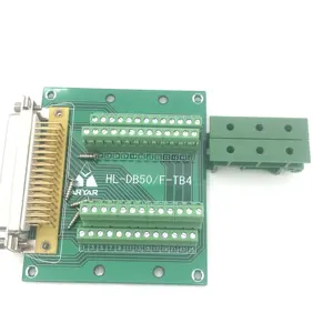DB50 hembra adaptador de DR50-M2 50Pin señales Terminal Breakout Board 2 filas