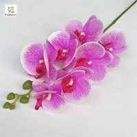 Vente en gros, 7 têtes, impression 3D, toucher réel, orchidée papillon artificielle pour fête de mariage, décoration de la maison