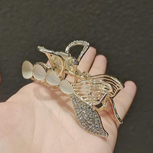 Super Fairy Fishtail Opal Jaw Clips Moda <span class=keywords><strong>Mujer</strong></span> Back Head Shark Clips Girls Pearl Grab Hair Claw Clip para mujeres - Product Image 6