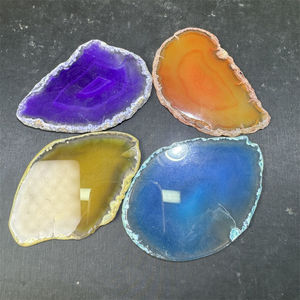 Atacado Bulk Cristal De Quartzo Polido Natural Pedra De Cura Rainbow Ágata Fatia Para Decoração - Product Image 3