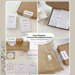 Tùy chỉnh màu sắc hình chữ nhật hộp máy bay niêm phong Cảm ơn bạn sticker cho Hộp Quà Tặng chuyển phát nhanh hộp giấy trang trí - Product Image 1