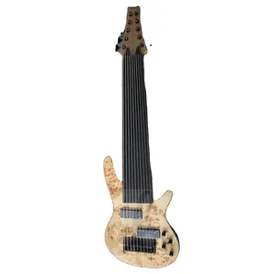 Weifang Rebon Hoge Kwaliteit Fretless 10 String Burl Maple Elektrische Basgitaar