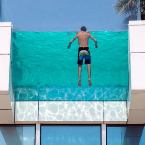 Piscinas acrílicas transparentes AquaVista modernas y lujosas, fábrica de diseño personalizado, claridad inigualable, moldura de corte elegante para exteriores - Product Image 1