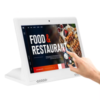 RK3566 RK3568 Tablette de bureau en forme de L Signage Android Wifi tablette tactile 10.1 pouces avec support pour l'éducation Restaurant Pos Menu