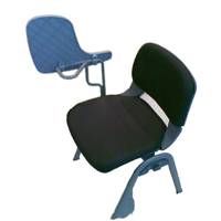 Chaise de visiteur moderne en tissu plastique avec structure en acier et design en maille, chaise de formation confortable pour usage domestique AHL GS148+A