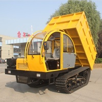 8 Tonnen Mini-Raupen träger kleiner Gummi-Muldenkipper mit hydraulischem Selbst entleerung fabrik preis