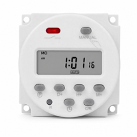 Minuteur programmable hebdomadaire numérique CN101A AC220V 16A avec écran LCD et couvercle de protection pour contrôle automatisé