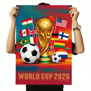 Affiche de football lenticulaire 3D Ricky 30x40cm en plastique durable, décoration de vacances et cadeau avec modèles d'affiches 3D, effets de mouvement d'anime - Product Image 2