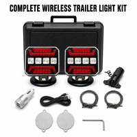 Kit de Luces LED Inalámbricas para Remolque, Impermeables, Magnéticas, con Luz de Freno, Direccional, Estroboscópica y de Reversa