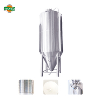 Fermenteur Conique en Acier Inoxydable Personnalisé, Cuve de Fermentation à Double Enveloppe, Équipement de Brasserie pour la Production de Bière 2000L 3000L 5000L