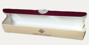 Couvercle de plateau à gaufres en carton imprimé avec logo personnalisé pour biscuits, boulangerie, gaufres, emballage avec couvercle, bac à papier pour sucette glacée - Product Image 5