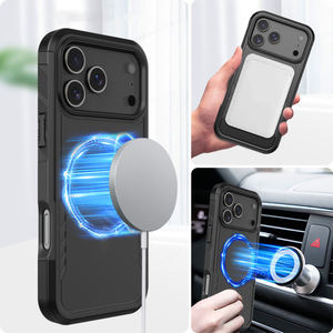 Étui de téléphone portable antichoc en TPU et PC Laudtec, logo personnalisé magnétique puissant, OEM pour iPhone Air 17 15 Pro Max 17E Sjk1117 - Product Image 3