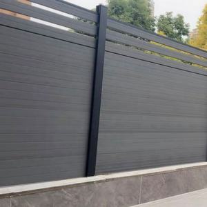 Panneaux <span class=keywords><strong>de</strong></span> clôture extérieure en WPC haute résistance résistants à la pourriture, 6 pieds, design moderne européen, imperméables et écologiques - Product Image 5