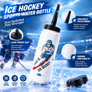 Bouteille d'eau <span class=keywords><strong>à</strong></span> bec long de 1000 ml pour le hockey sur glace, le curling, le football, le cyclisme, sans BPA, <span class=keywords><strong>en</strong></span> PE, avec logo personnalisé, bouteille d'équipe sportive, OEM - Product Image 4