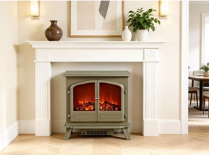 <span class=keywords><strong>Chimenea</strong></span> Clásica de Madera Blanca Thorwood con Estufa Eléctrica, Tamaño Personalizado para Decoración Moderna del Hogar, Fácil Instalación - Product Image 6