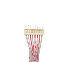 Kabel Harness Terminal Kabel Ribbon Datar UL2468 dengan Konektor Pitch 2.54mm JST XH Grosir 2 3 4 5 6 7 8 9 Pin
