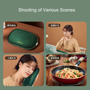 <span class=keywords><strong>Kit</strong></span> de Iluminación Fotográfica Portátil con Luz de Relleno LED de 3200k-5500k para Selfies, Videos, Estudio, Transmisión en Vivo por Youtube - Product Image 5