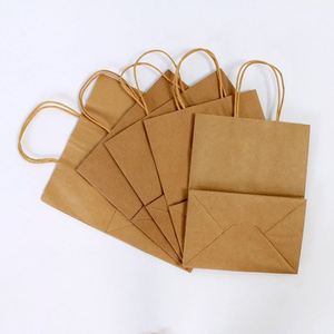 Bolsas de Papel Kraft Reutilizables Ecológicas Impresas Personalizadas para Comida para Llevar y Empaque de Regalos con Logotipo y Asas Personalizados - Product Image 4