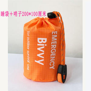 ถุงนอนฉุกเฉินสำหรับทุกสภาพอากาศ ขนาด 200x100 ซม. รูปทรงสี่เหลี่ยมผืนผ้า ป้องกันความร้อน สำหรับผู้ใหญ่ ใช้กลางแจ้ง - Product Image 4