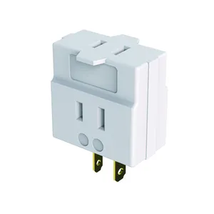 electric adaptor plug socket with 3 outlets brass adaptors