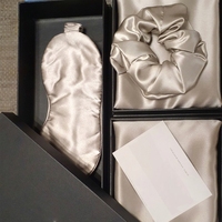 Taie d'oreiller de luxe en soie de mûrier 100% biologique de qualité 6A, hypoallergénique, écologique, antibactérienne, avec logo personnalisé, boîte cadeau