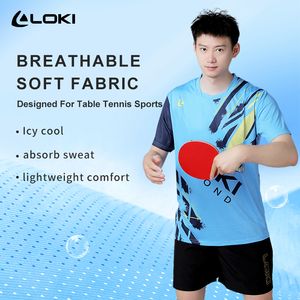 LOKI – vêtements de sport en Polyester, t-shirts de Golf respirants, vêtements d'entraînement de Tennis de Table - Product Image 2