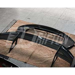 สปอยเลอร์หลังคาร์บอนไฟเบอร์แบบแห้ง รุ่น SF90 XX พร้อมฝาครอบฐาน สำหรับ Ferrari SF90 GT Wing - Product Image 4