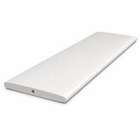 Lames de volet en bois de tilleul apprêté, modernes et durables, moulées DL, de 3-1/2 po, pour volets de fenêtre intérieurs à usage hôtelier