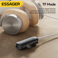 ESSAGER Mini Microphone Blue Tooth 3.5Mm Aux Adaptateur De Prise Audio De Voiture Maison Stéréo Bt 5.3 Récepteur Émetteur Audio Sans Fil