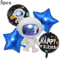 Ballons d'astronautes pour la décoration de fête d'anniversaire d'enfants, ensemble de ballons en film d'aluminium avec astronaute de dessin animé, fusée et vaisseau spatial