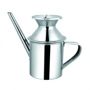 Pot en verre distributeur d'huile de cuisine, boîte d'huile avec couvercle en acier inoxydable boîte d'huile de cuisine ménage de cuisine - Product Image 1