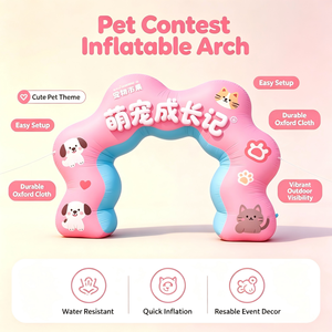 Arco Inflable Decorativo para Concursos <span class=keywords><strong>de</strong></span> Mascotas con Impresión <span class=keywords><strong>de</strong></span> Logotipo Personalizado para Exposiciones Caninas, Eventos <span class=keywords><strong>de</strong></span> Adopción y Carnavales <span class=keywords><strong>de</strong></span> Mascotas - Product Image 5