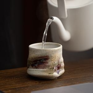 Sáng Tạo tay-kneaded xếp li gốm cốc cà phê bốn mùa chủ đề lò màu thay đổi tráng men gốm chén trà cho hộ gia đình - Product Image 5