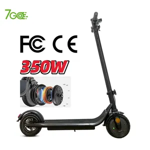 2022 new model in stock electrical scooter Big Air Wheel Foldable 350w Motor E Scooter For Adults