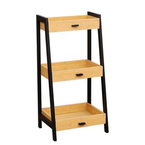 Étagère <span class=keywords><strong>de</strong></span> <span class=keywords><strong>rangement</strong></span> pour salle <span class=keywords><strong>de</strong></span> bain en bois <span class=keywords><strong>de</strong></span> bambou à 3 niveaux - Product Image 1