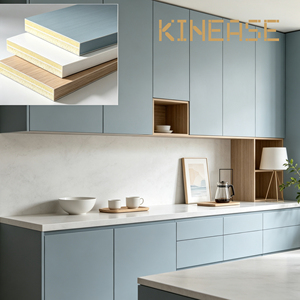 Panel de Gabinete de Cristal de Roble Blanco Gris Azulado Estilo Nórdico Costero Relajado para <span class=keywords><strong>Apartamentos</strong></span> en la <span class=keywords><strong>Costa</strong></span> Oeste y Australia - Product Image 1