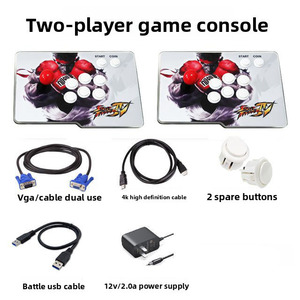 Joystick Arcade Acrílico con Luz RGB Intermitente para 2 Jugadores, Joystick Retro para Juegos de Lucha, Plug-and-Play para PC, TV, Android - Product Image 5