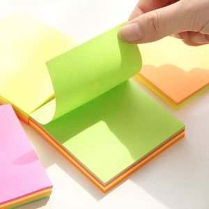 ปรับแต่งไดอารี่โน้ตสีสะท้อนแสงขายส่งยอดนิยม กระดาษโน้ตสำหรับสำนักงานและอุปกรณ์การเรียน ขนาด 3 * 3 นิ้ว - Product Image 5