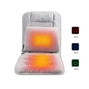 Almofada de aquecimento integrada com encosto e apoio de cintura para uso em quartos e salas de estar, aplicações domésticas em hotéis