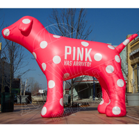 Modèle de chien géant gonflable publicitaire personnalisé en usine, décoration de fête, de vacances, promotion de centre commercial, événement extérieur