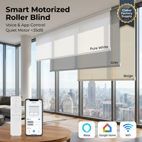 Persianas Enrollables Motorizadas Verticales Modernas con Control Remoto Eléctrico Integrado para Ventanas Francesas, Gran Venta