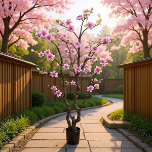 Artificial <strong>Magnolia</strong> Tree Bonsai Potted Plant 180cm for Indoor Coffee <strong>Table</strong> &amp; Living Room Floral Decoration - Product Image 4