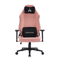 Chaise de jeu de luxe de tâche de mousse de moule de tissu rose moderne de sécurité de haute qualité pour le volant