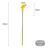 Nieuwe Huisdecoratie Kunstmatige Oranje Wit Roze Paarse Kunstbloemen EVA Real Touch Calla Lelie Bloem