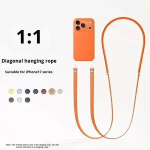 <span class=keywords><strong>Coque</strong></span> magnétique pour <span class=keywords><strong>iPhone</strong></span> 17 <span class=keywords><strong>Pro</strong></span> <span class=keywords><strong>Max</strong></span> avec <span class=keywords><strong>cordon</strong></span> bandoulière réglable en nylon, couleur orange – Meilleure vente - Product Image 5