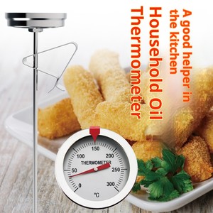 Küchen-Wasserfestes Einstech-<span class=keywords><strong>Thermometer</strong></span> 5,2 cm Zifferblatt Edelstahl Analog Frittieröl-<span class=keywords><strong>Thermometer</strong></span> Lebensmittel-Süßigkeiten-<span class=keywords><strong>Thermometer</strong></span> - Product Image 2