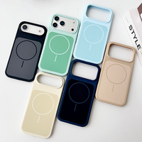 Coque arrière pour iPhone 17 Pro Max en silicone liquide, protection pour iPhone 17 16 15, coque magnétique, pour iPhone 17 Air en silicone