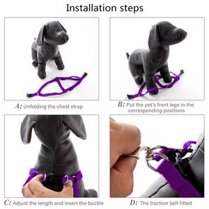 Arnés Ajustable para Mascotas, Correas, Collar para Cachorros, Arnés para Perros Pequeños, Arnés de Diseño para Perros, Correa, Accesorios para Perros al por Mayor - Product Image 4