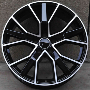 Roues de voiture en alliage d'aluminium YQ 19 20 21 22 pouces noir brillant 5 trous PCD 112 Sport jantes à rayons multiples pour <span class=keywords><strong>Audi</strong></span> RS6 RS8 RS7 A4 A5 A6 A8 - Product Image 5